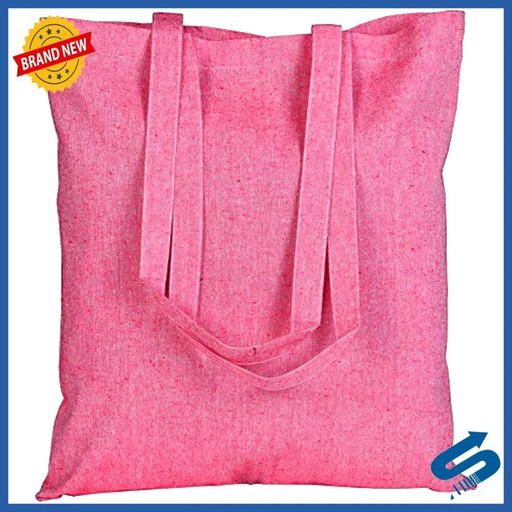Reusable Grocery Tote Bags Eco Friendly Cotton Canvas Strong Long Handles